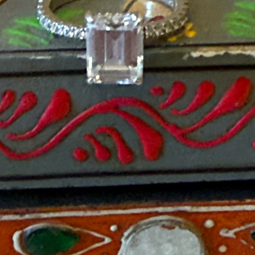 2ct Cushion/Princess/Emerald Cut CZ Ring Platinum Plated Sterling -Silve… - Picture 9 of 9